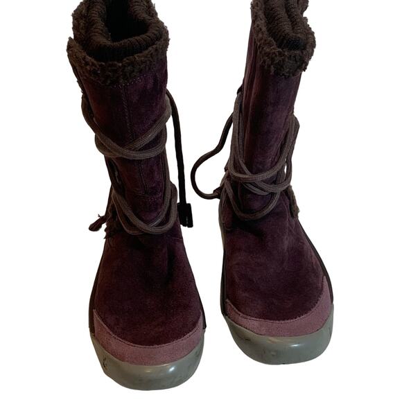 Cushe women’s Winter leather plum color waterproof faux fur lined boots size 6 - Picture 2 of 13